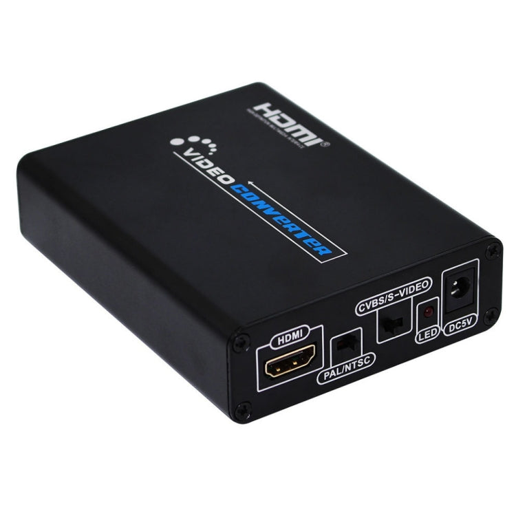 Convertitore da HDMI a composito / AV S-Video Adattatore convertitore video RCA CVBS/L/R, HDMI to AV + S-Video Convertitore da HDMI a composito / AV S-Video Adattatore convertitore video RCA CVBS/L/R, HDMI to AV + S-Video